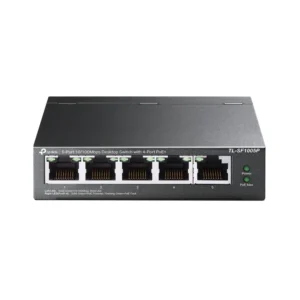 TP-Link 5-Port 10/100Mbps Desktop Switch with 4-Port PoE+ -